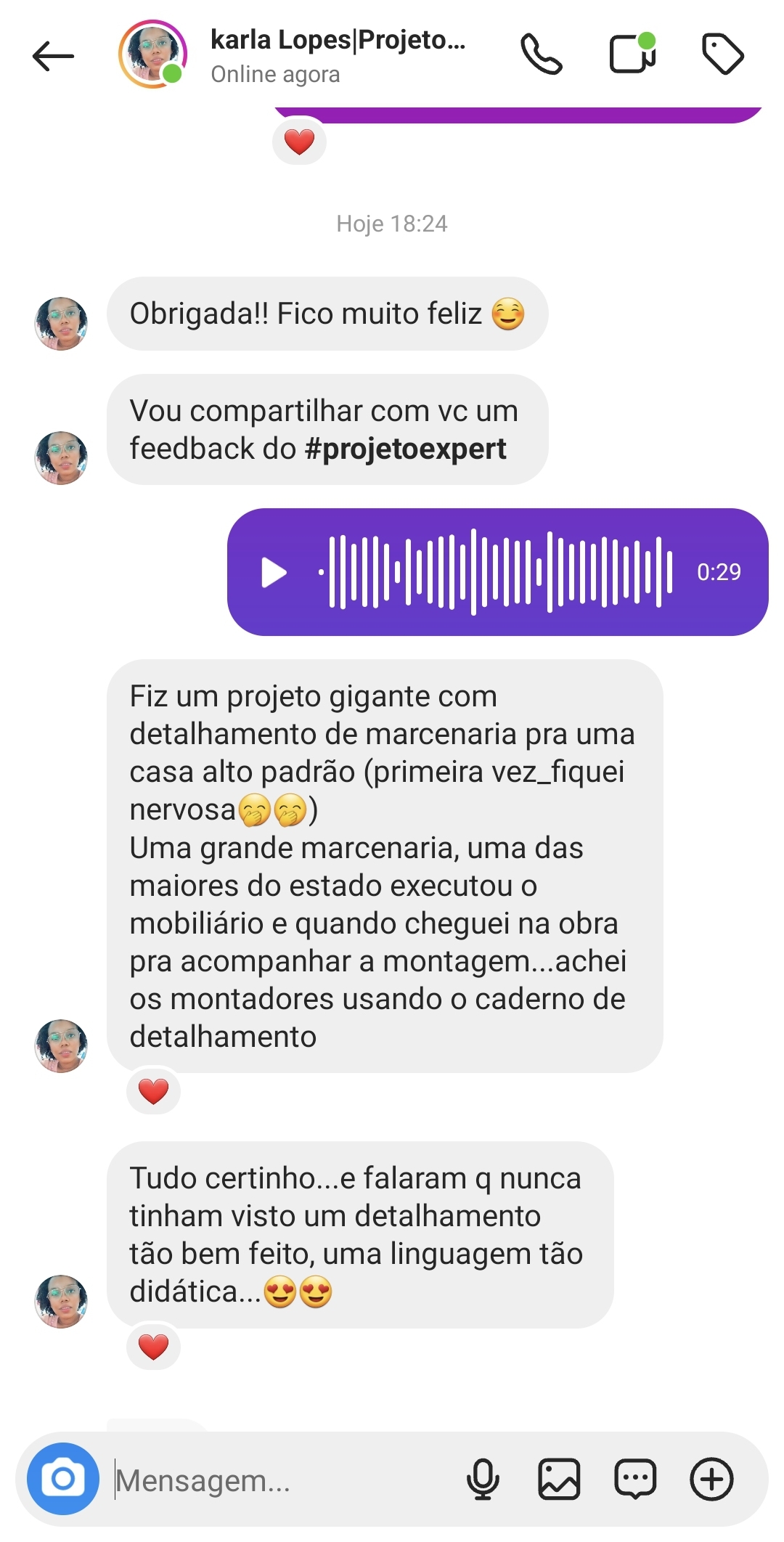 depoimento karla lopes