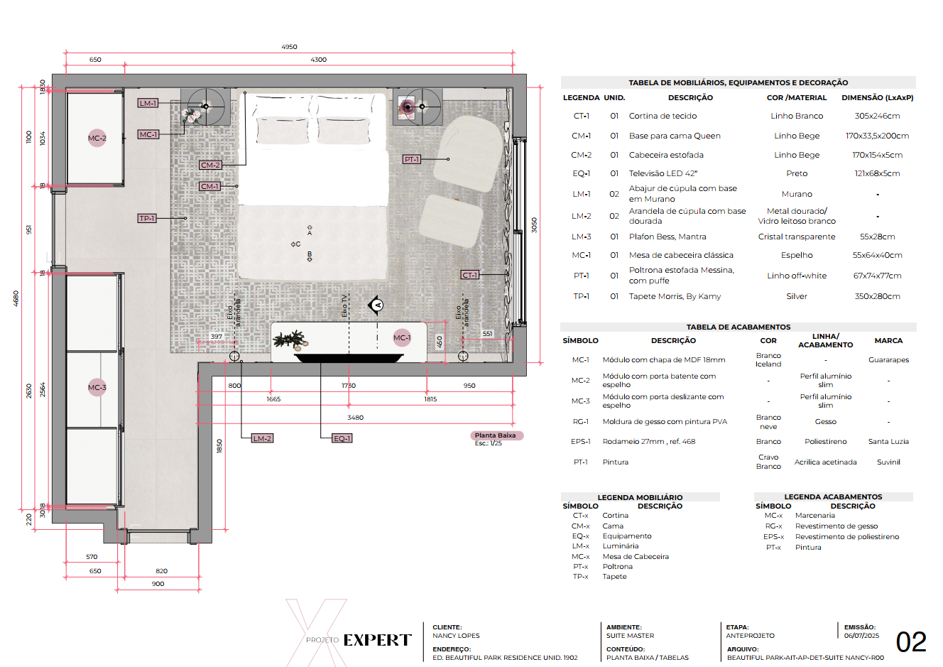 SUITE MASTER - PRANCHA LAYOUT